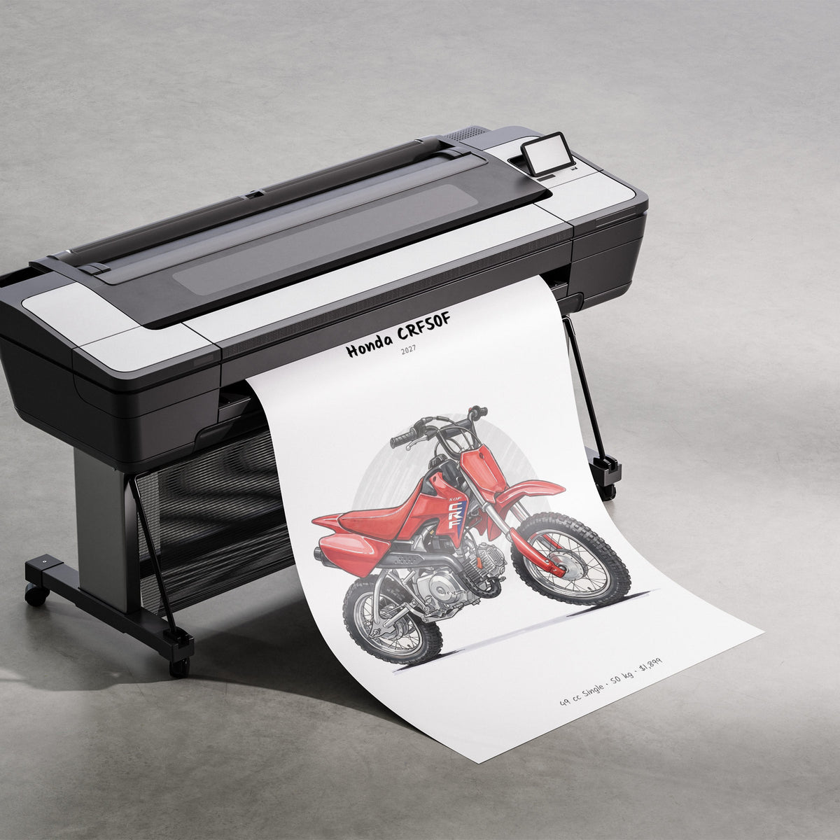 Honda CRF50F 2027 Print