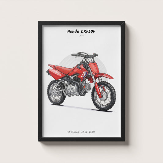 Honda CRF50F 2027 Wall Art