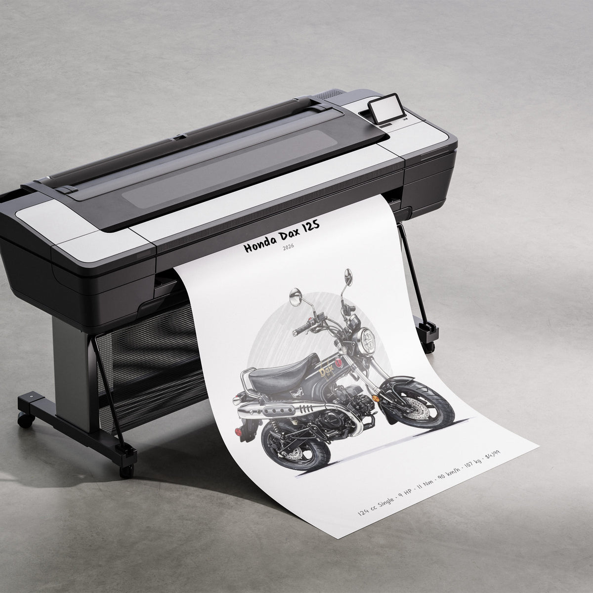 Honda Dax 125 2026 Print