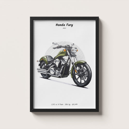 Honda Fury 2025 Wall Art