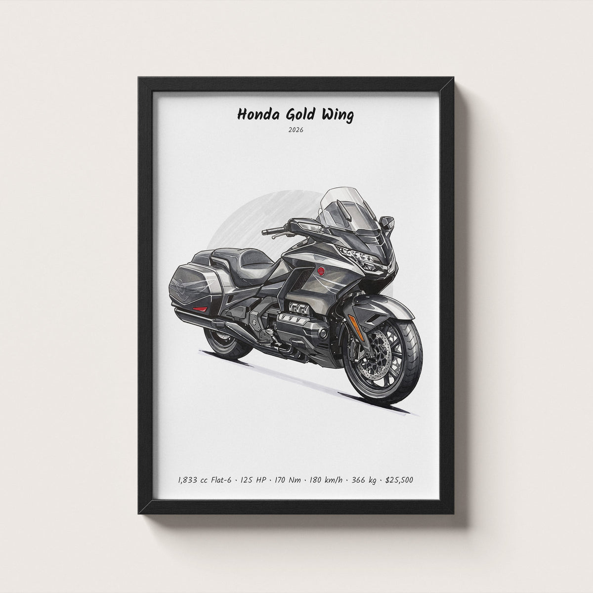 Honda Gold Wing 2026 Wall Art