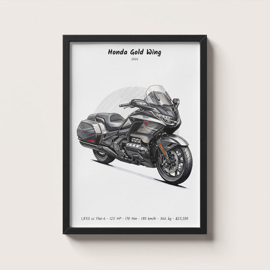 Honda Gold Wing 2026 Wall Art