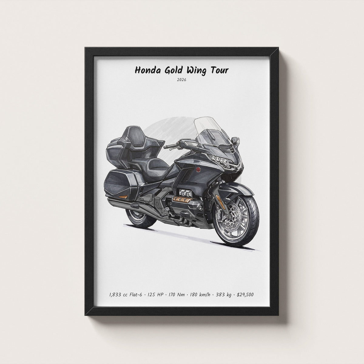 Honda Gold Wing Tour 2026 Wall Art