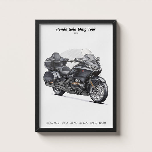 Honda Gold Wing Tour 2026 Wall Art