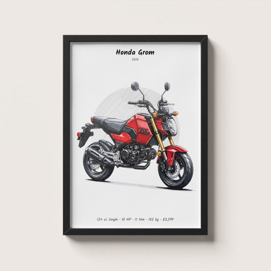 Honda Grom 2026 Wall Art