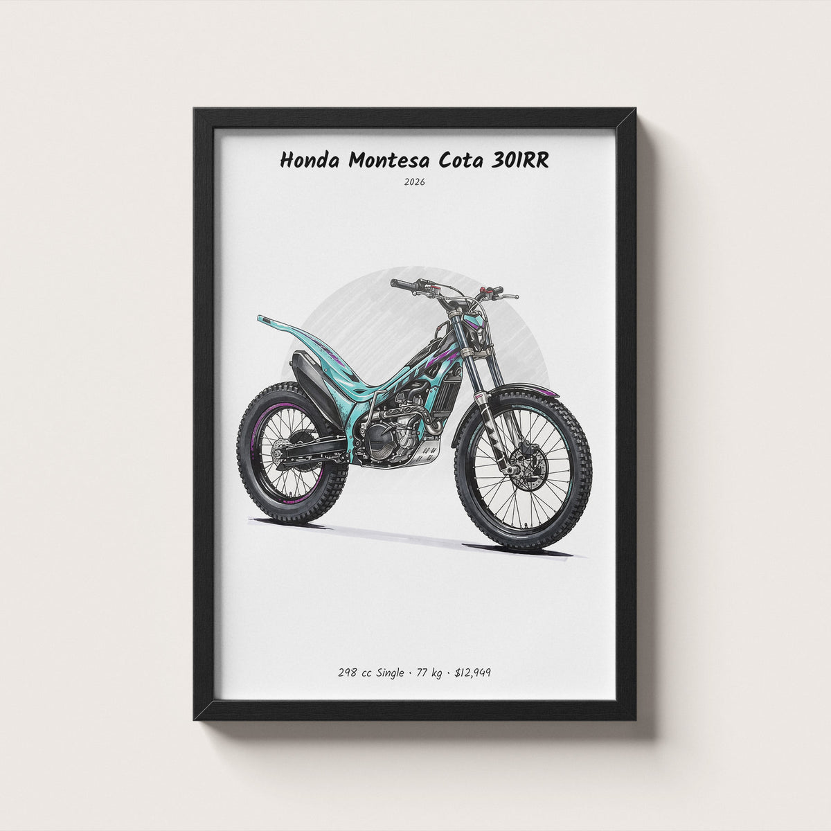 Honda Montesa Cota 301RR 2026 Wall Art