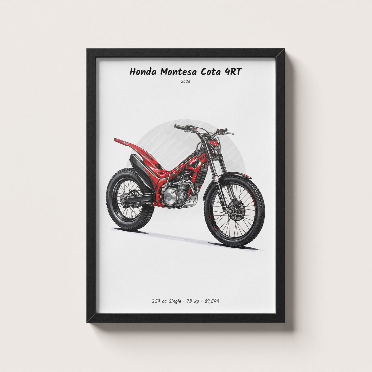 Honda Montesa Cota 4RT 2026 Wall Art
