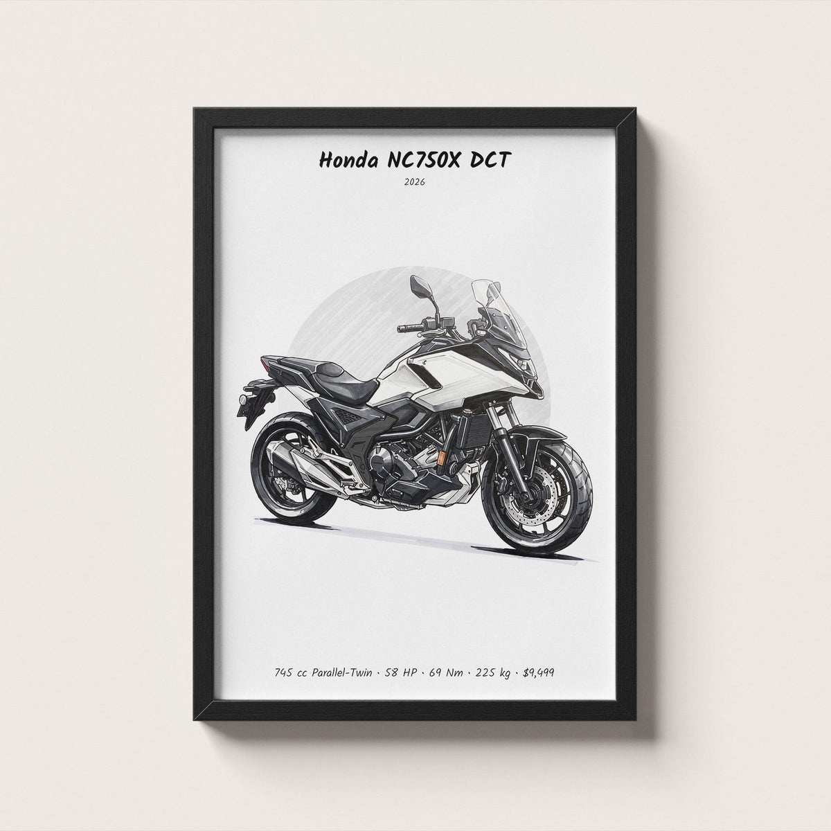 Honda NC750X DCT 2026 Wall Art