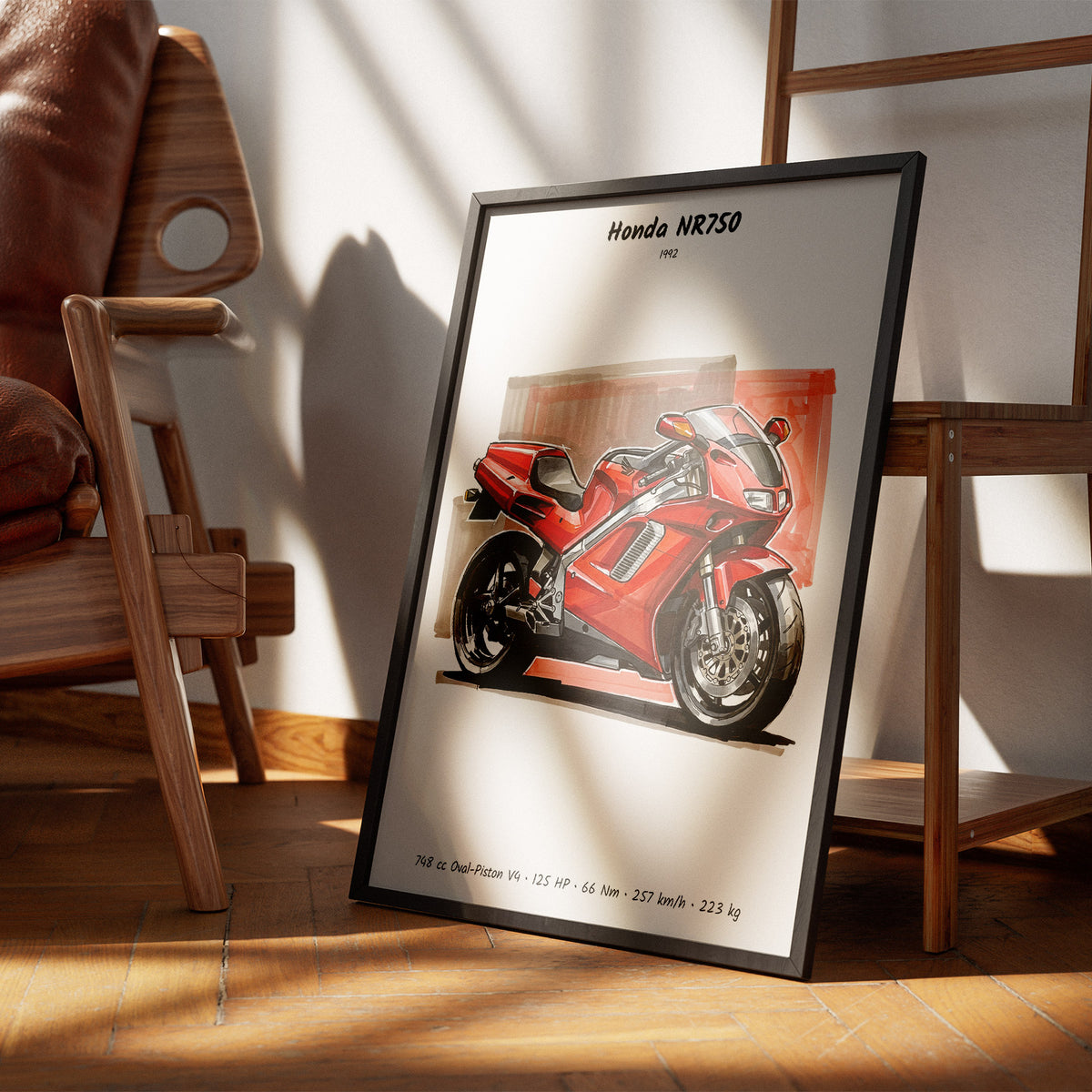 Honda NR750 Motorcycle Wall Art