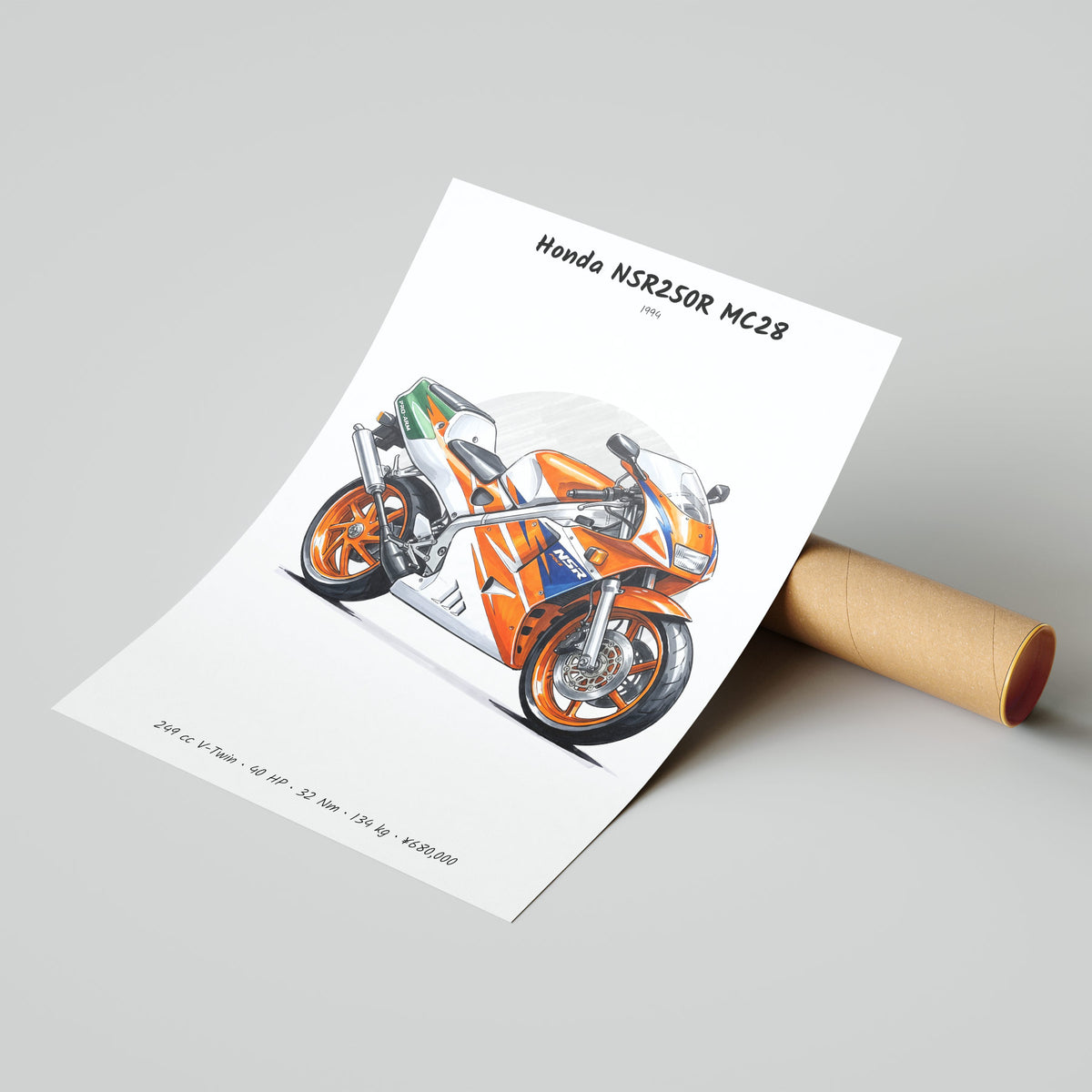 Honda NSR250R MC28 1994 Poster