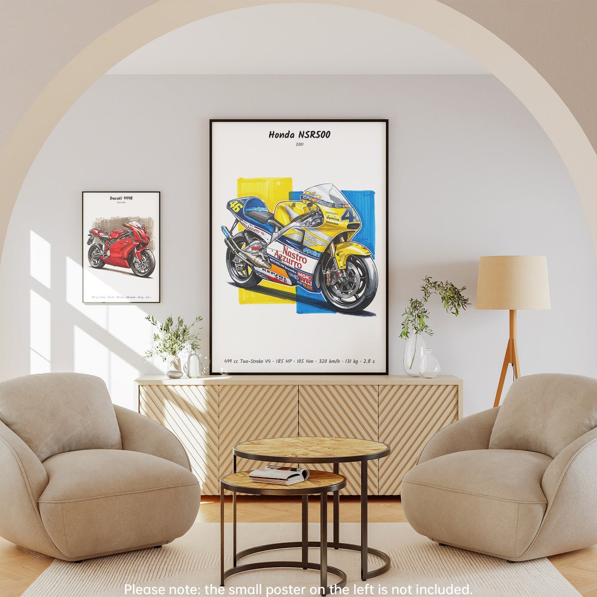 Honda NSR500 MotoGP Motorcycle Wall Art