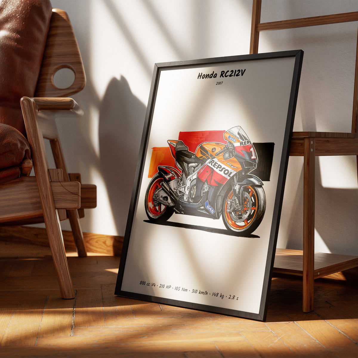 Honda RC212V 2007 MotoGP Art Print