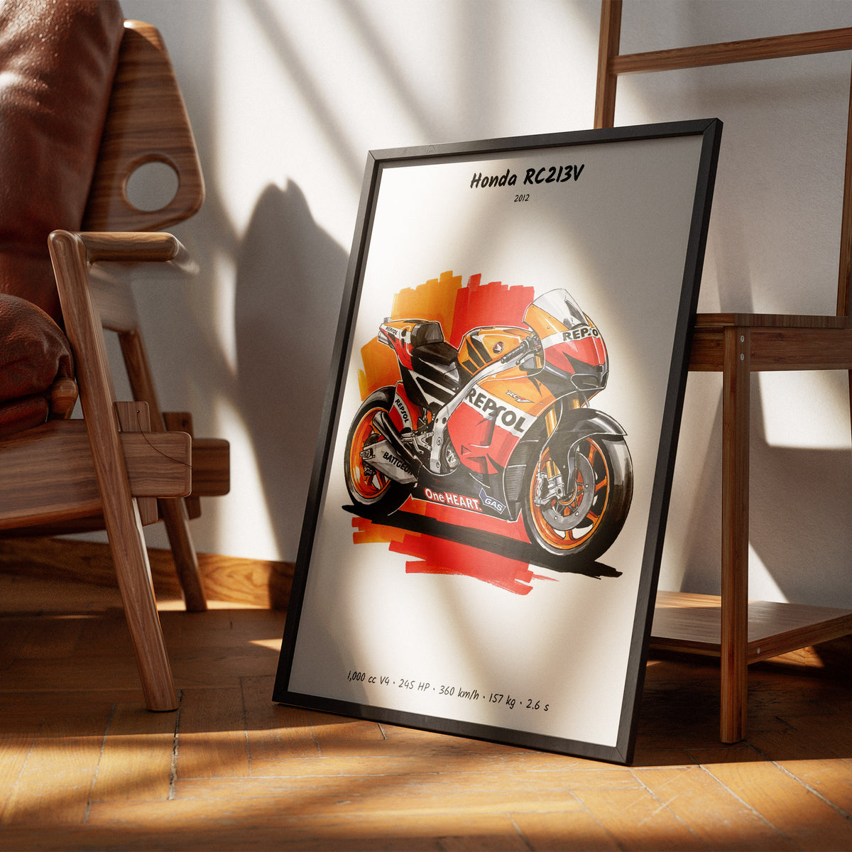 Honda RC213V MotoGP Art Print