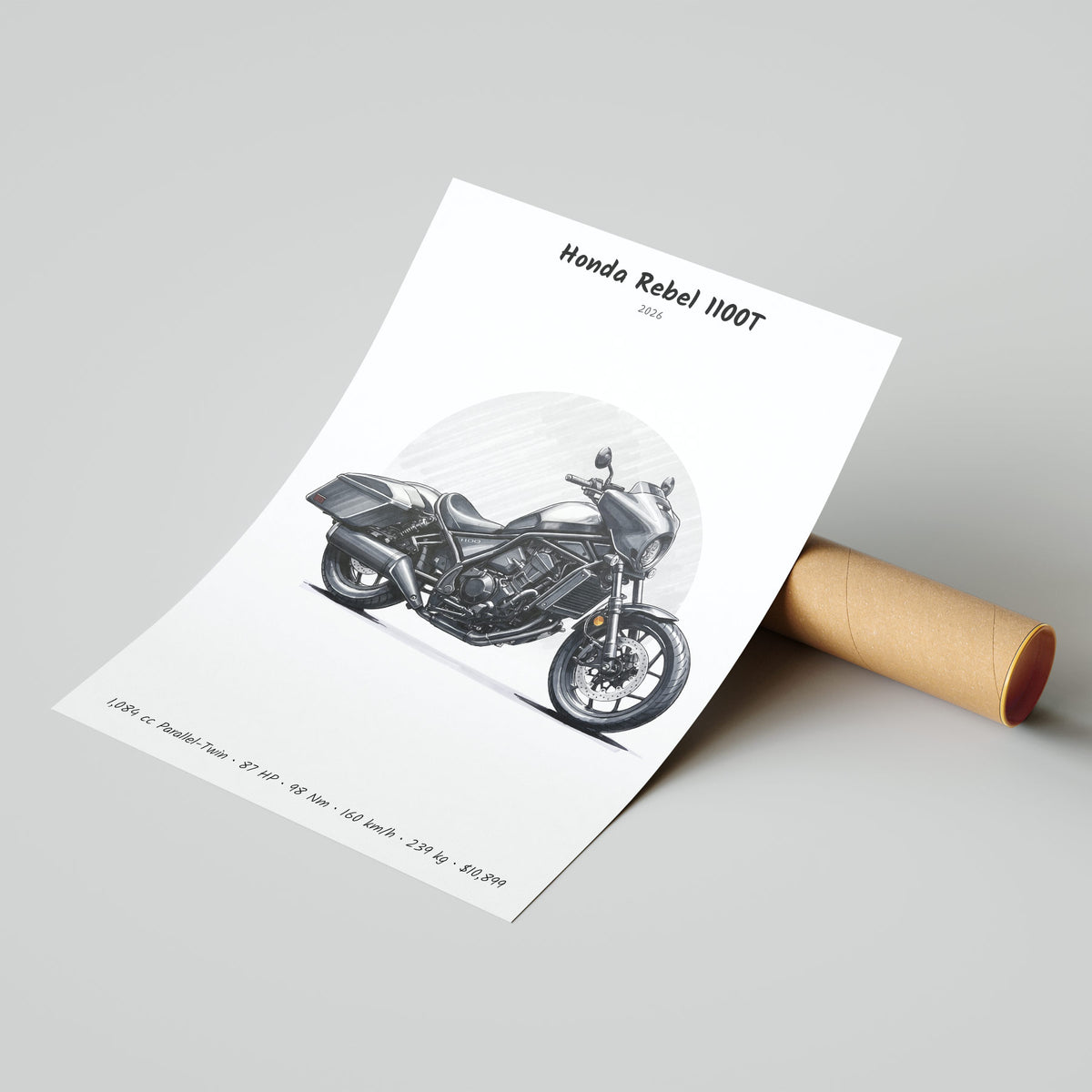 Honda Rebel 1100T 2026 Poster