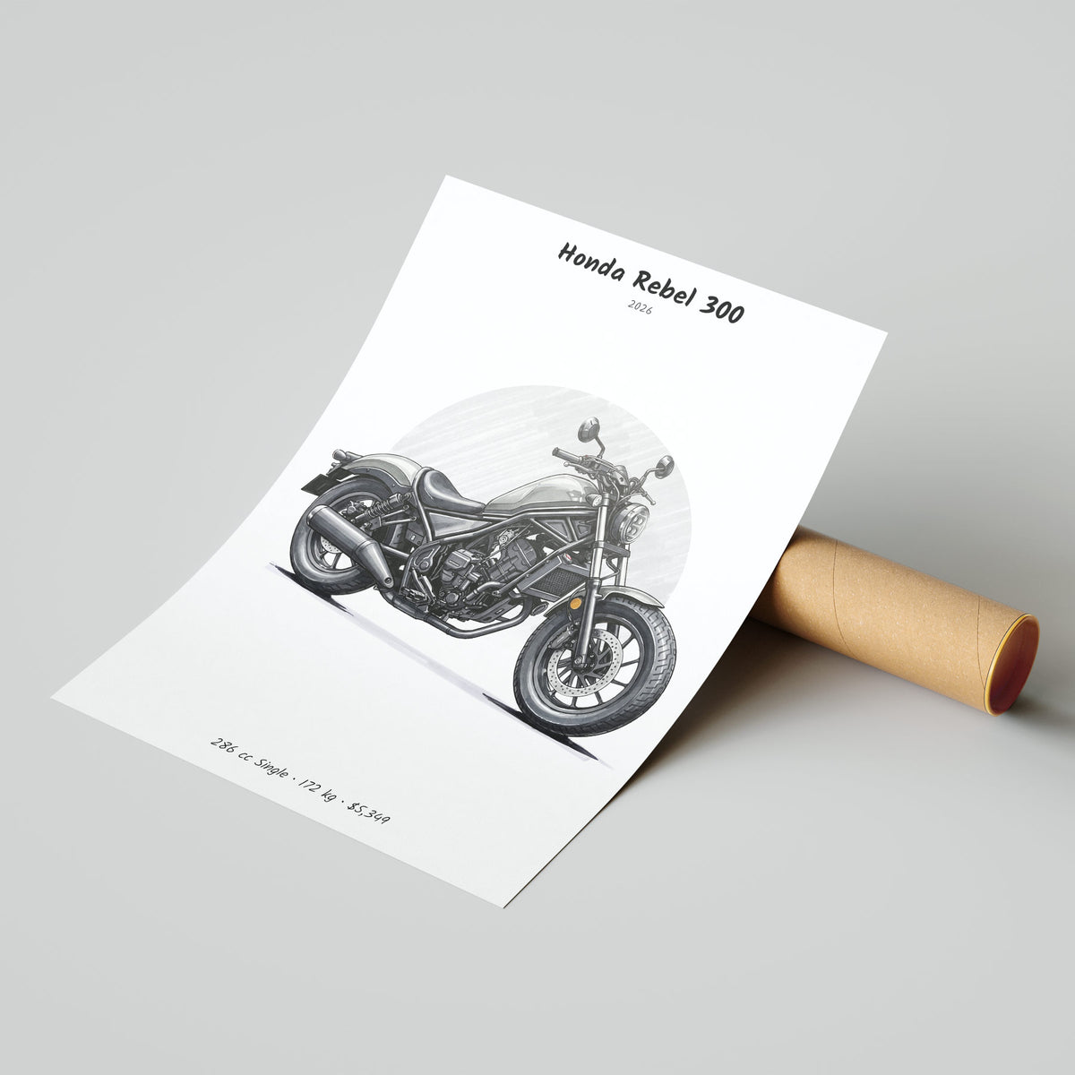 Honda Rebel 300 2026 Poster