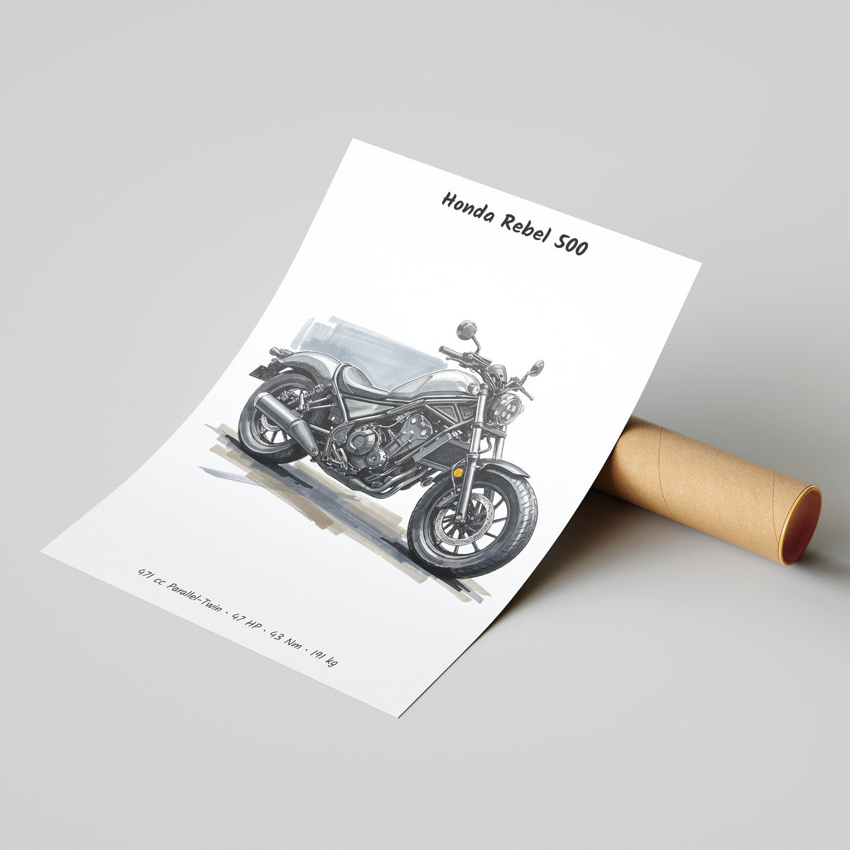 Honda Rebel 500 Poster
