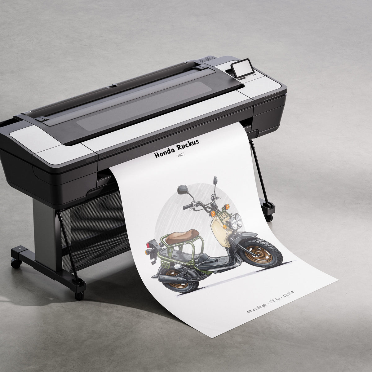 Honda Ruckus 2025 Print