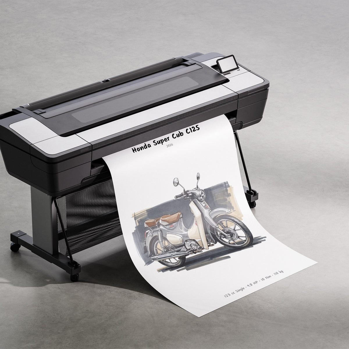 Honda Super Cub C125 2026 Print