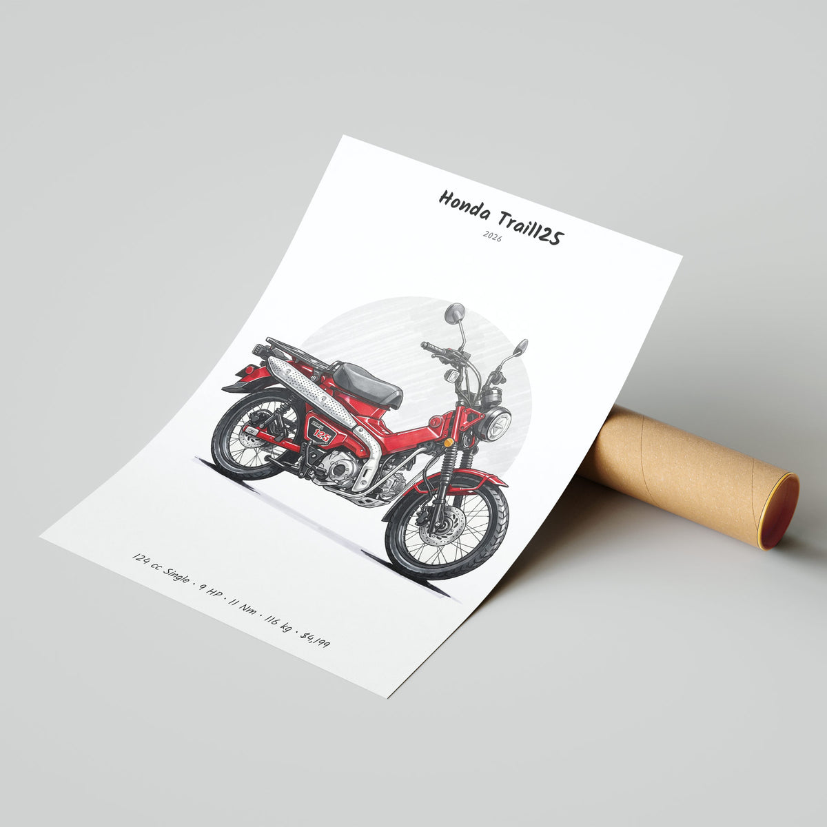 Honda Trail125 2026 Poster