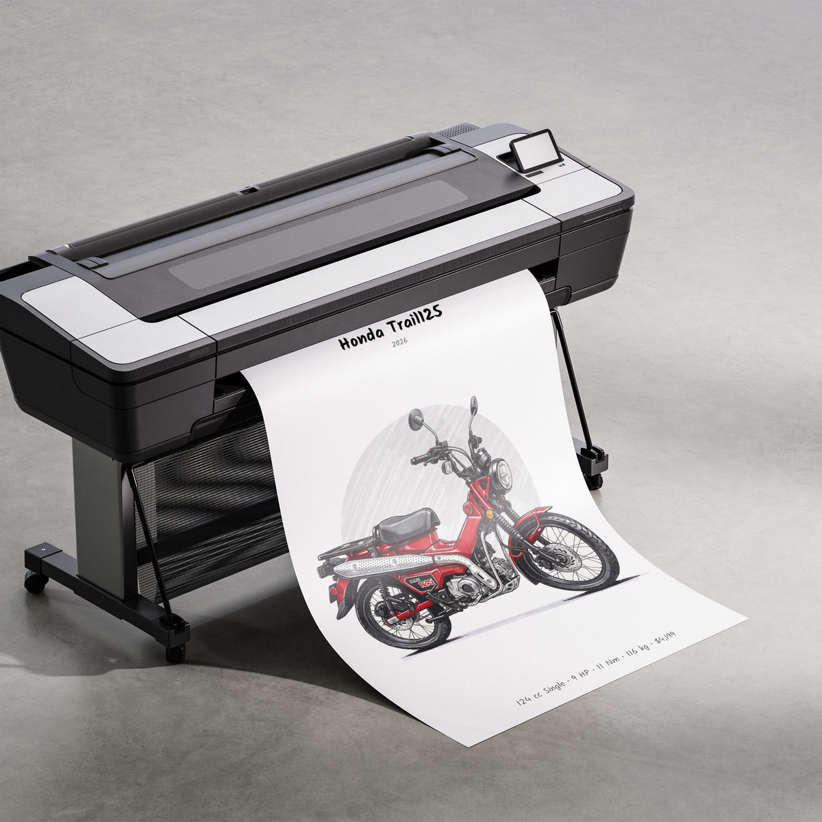 Honda Trail125 2026 Print