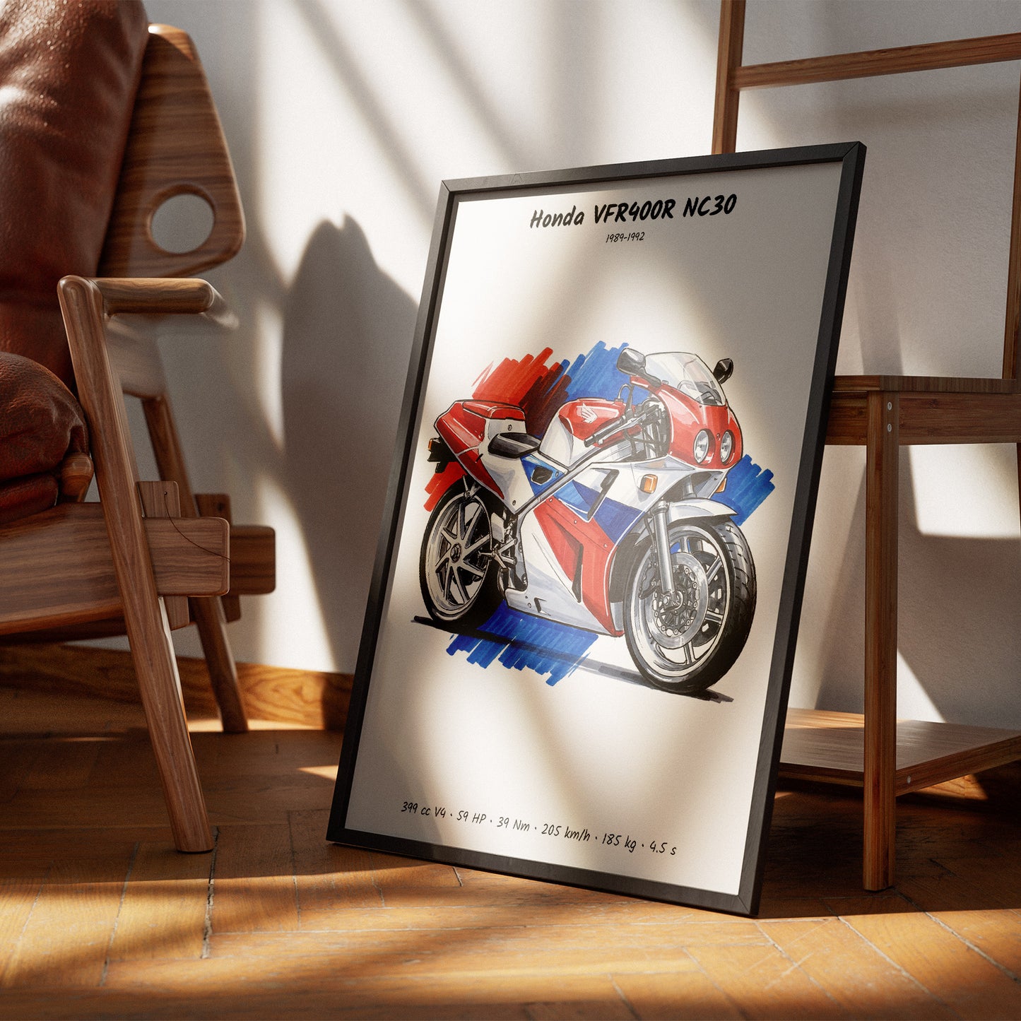 Honda VFR400R NC30 Motorcycle Wall Art