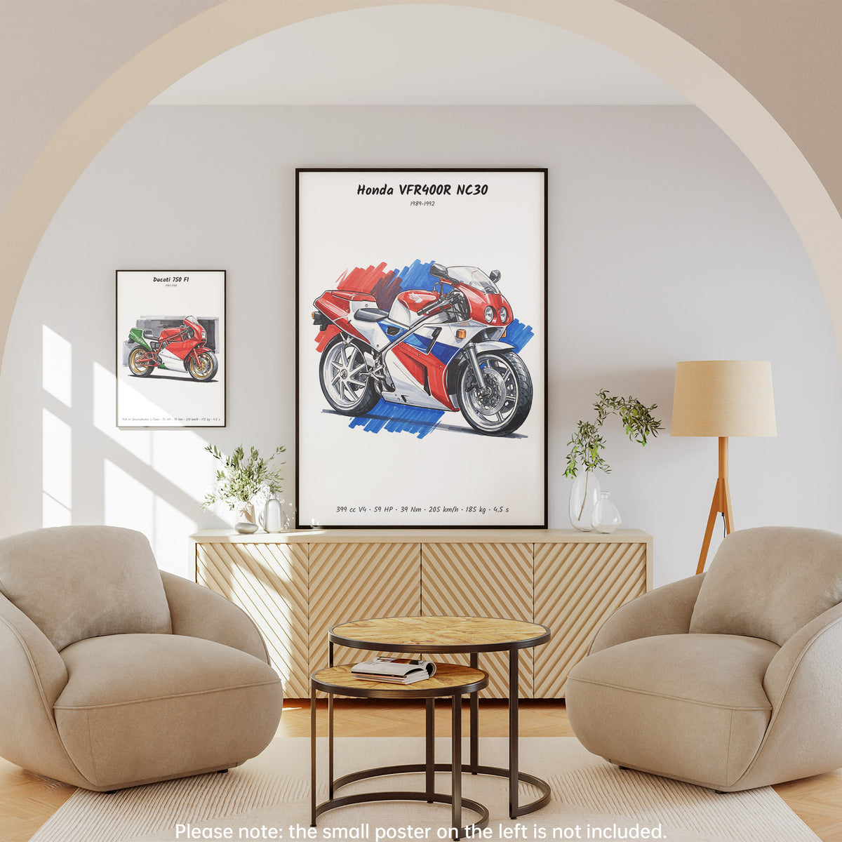 Honda VFR400R NC30 Motorcycle Wall Art
