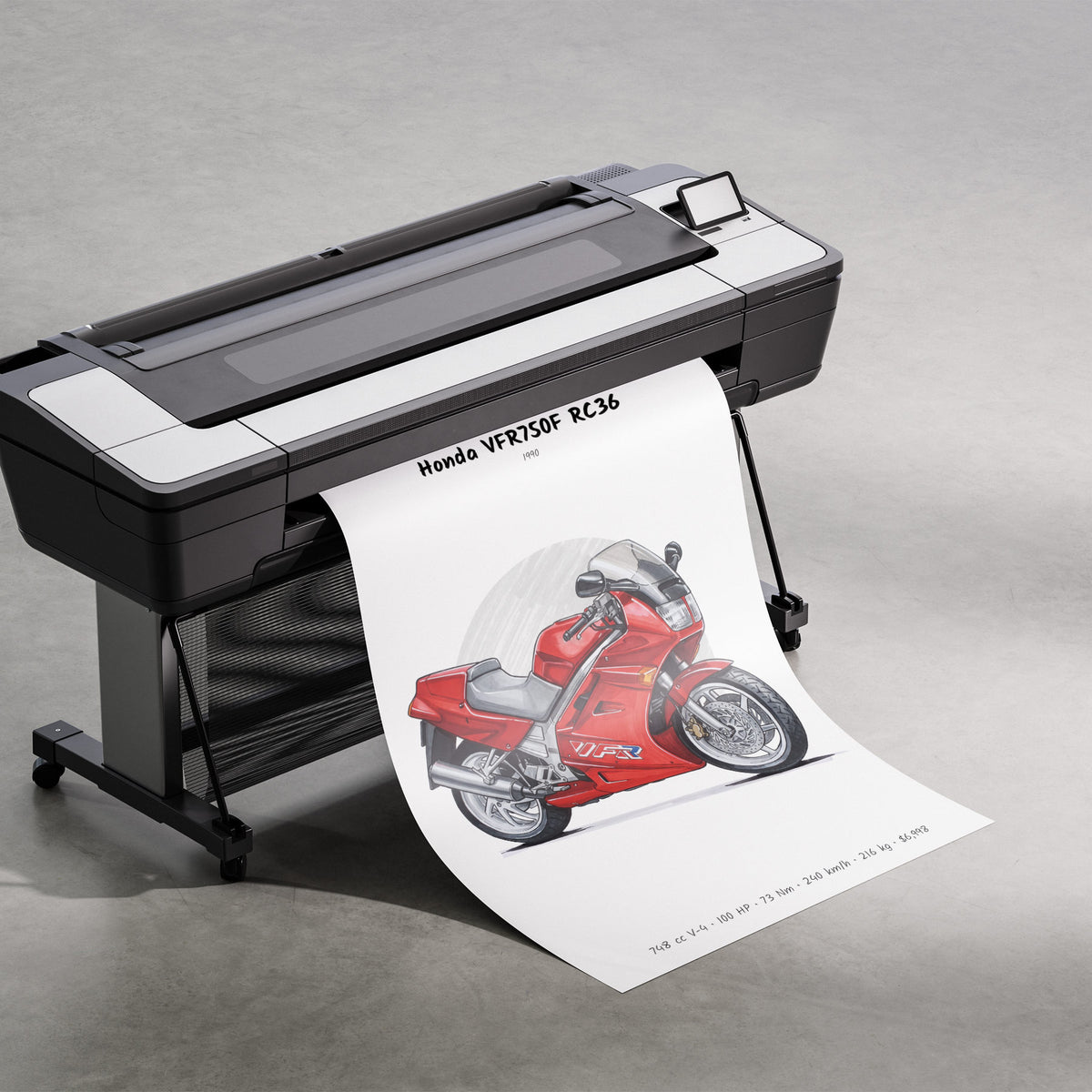 Honda VFR750F RC36 1990 Print