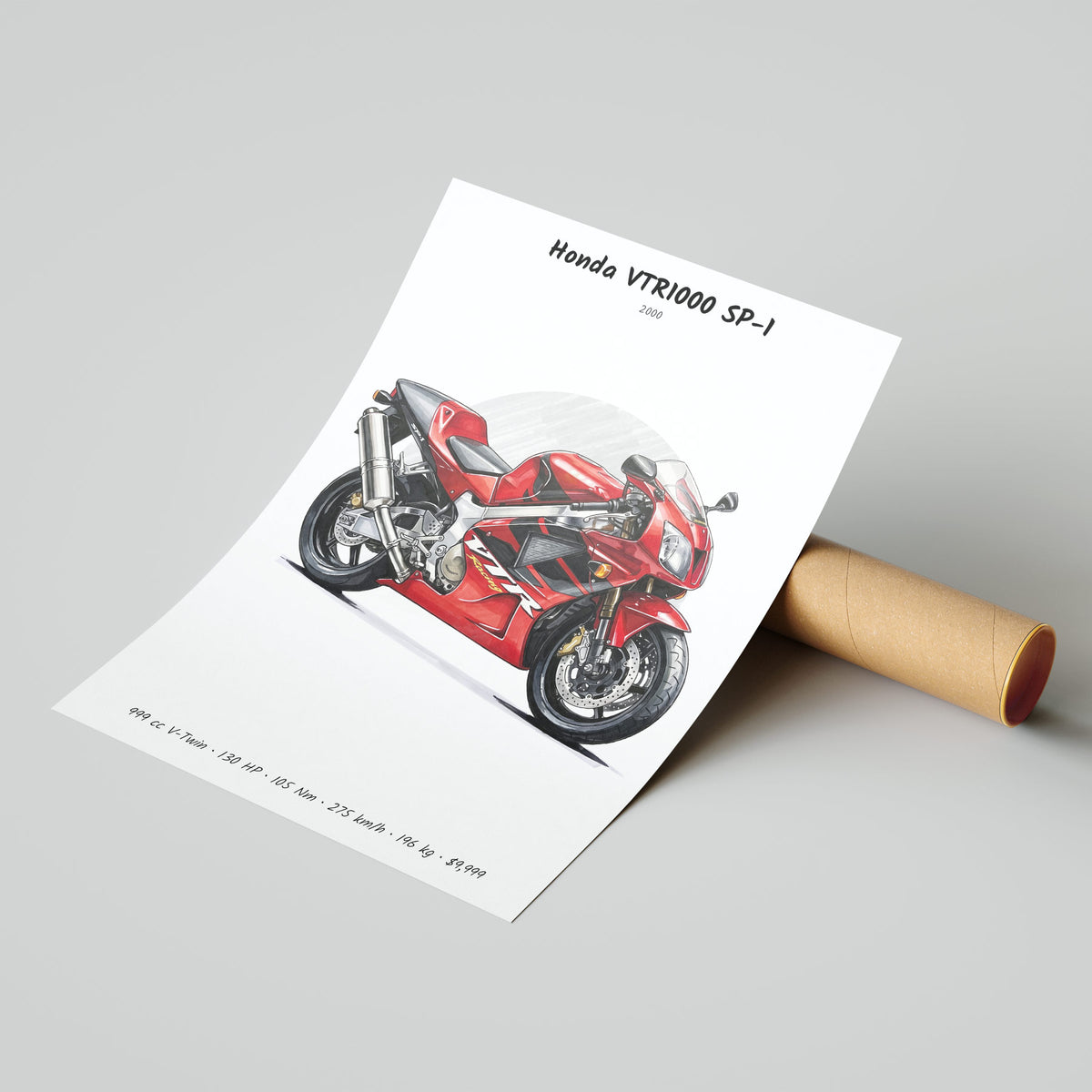 Honda VTR1000 SP-1 2000 Poster