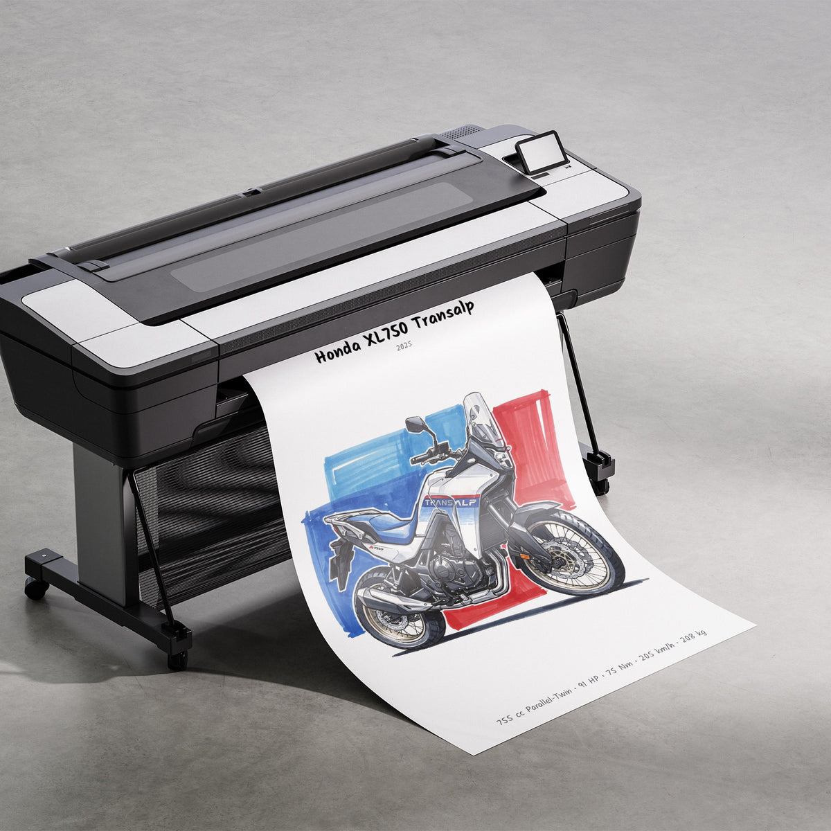 Honda XL750 Transalp Print
