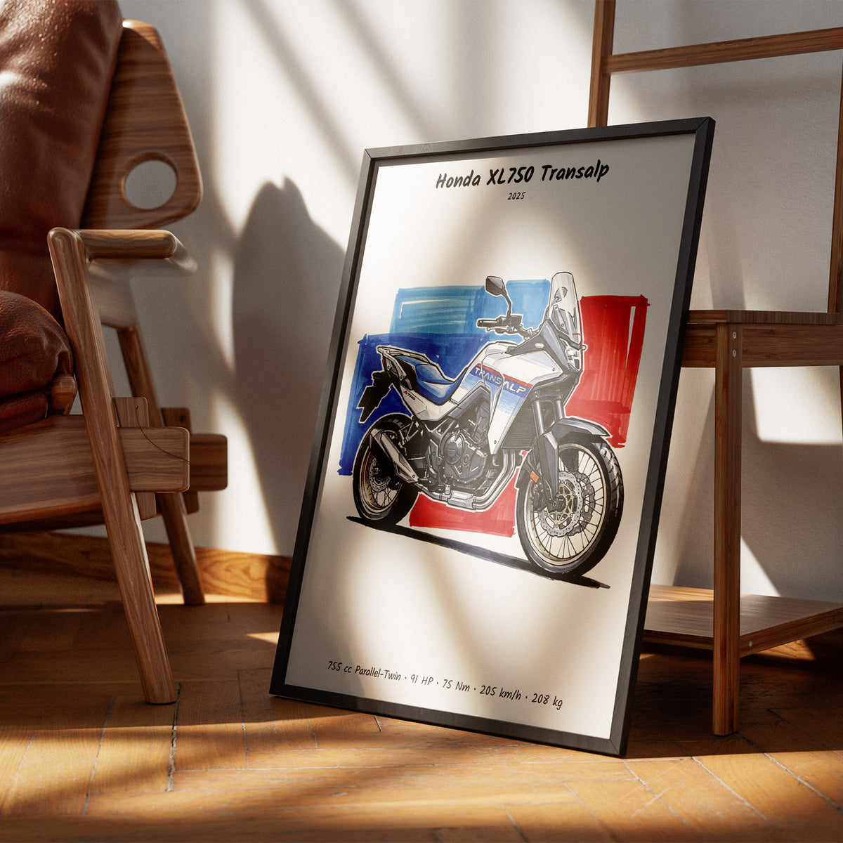 Honda XL750 Transalp Wall Art