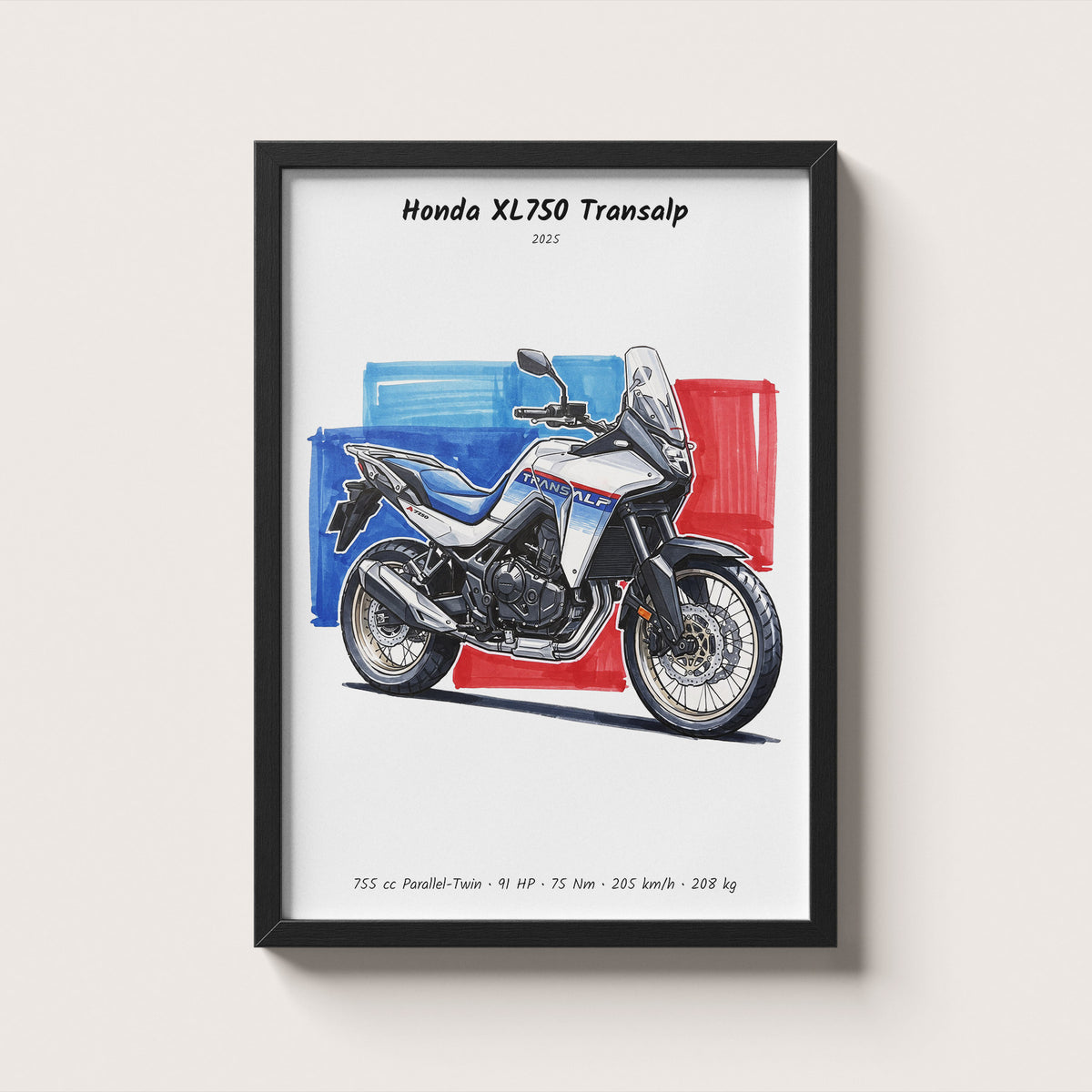 Honda XL750 Transalp Wall Art