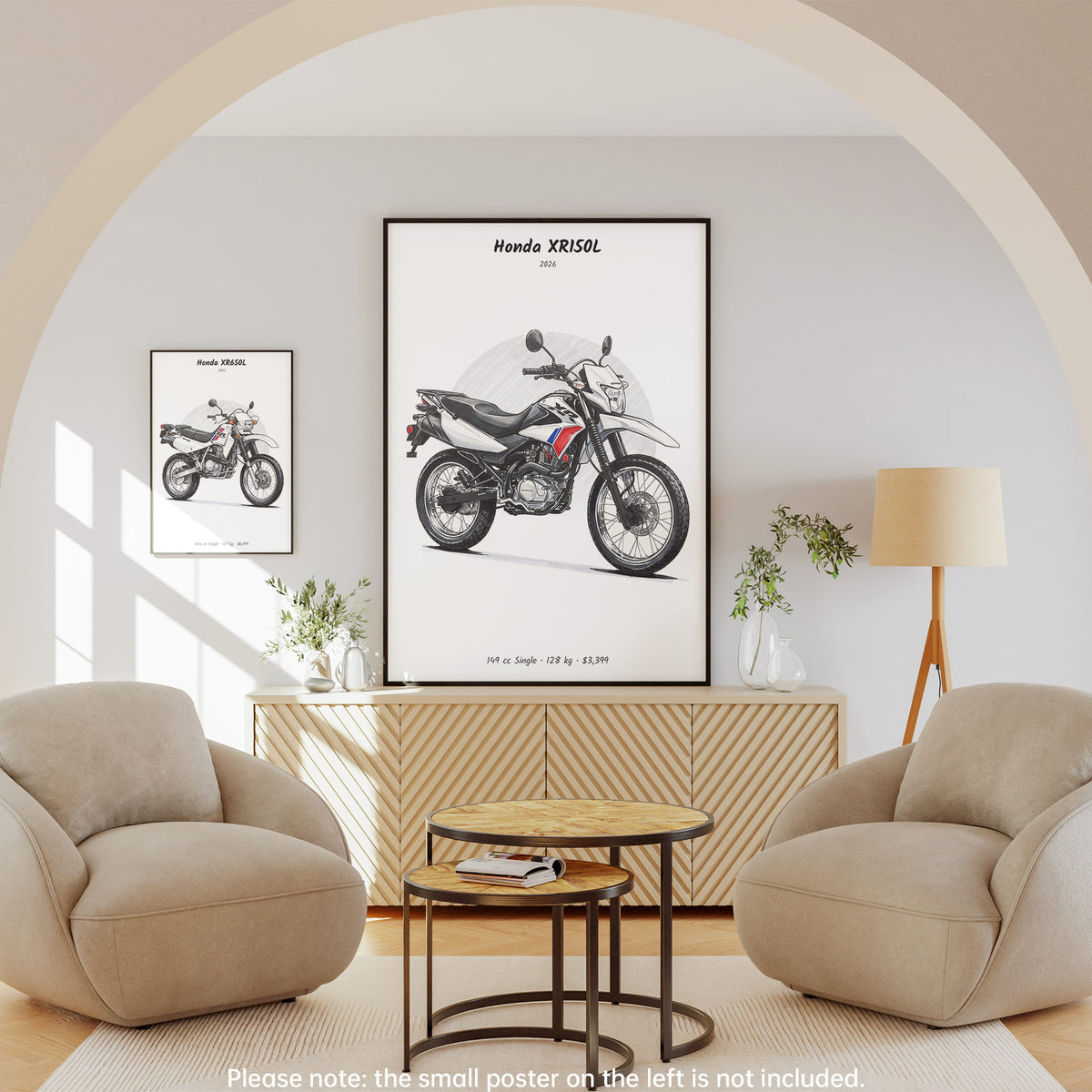 Honda XR150L 2026 Wall Art