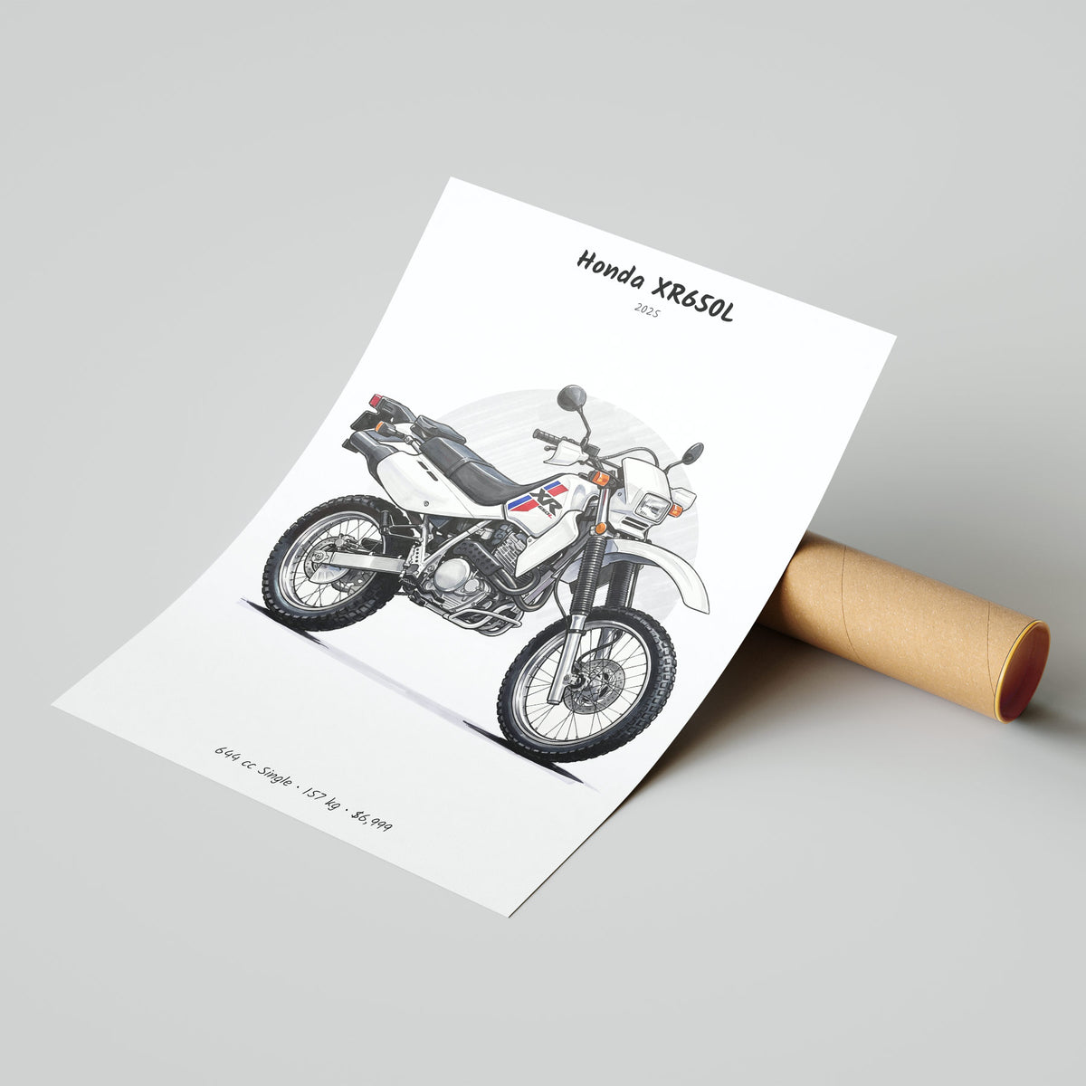 Honda XR650L 2025 Poster
