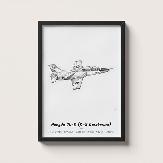 Hongdu JL-8 - K-8 Karakorum Wall Art