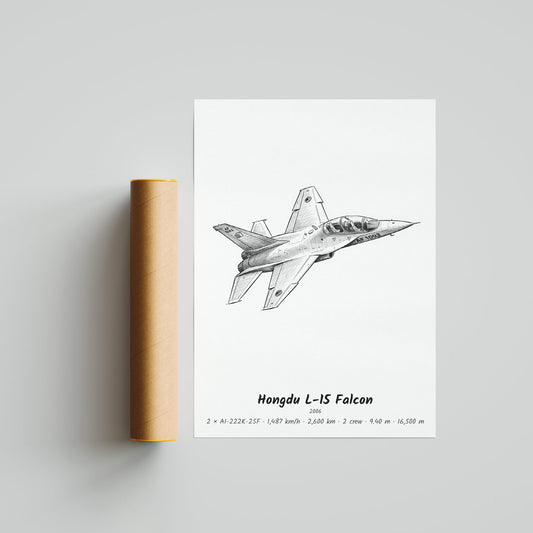 Hongdu L-15 Falcon Poster Print