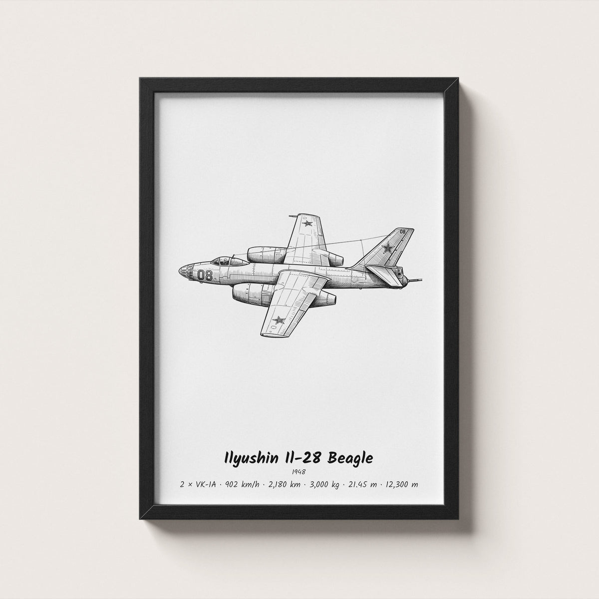 Ilyushin Il-28 Beagle Wall Art