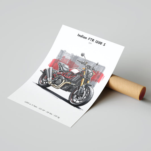 Indian FTR 1200 S 2019 Poster