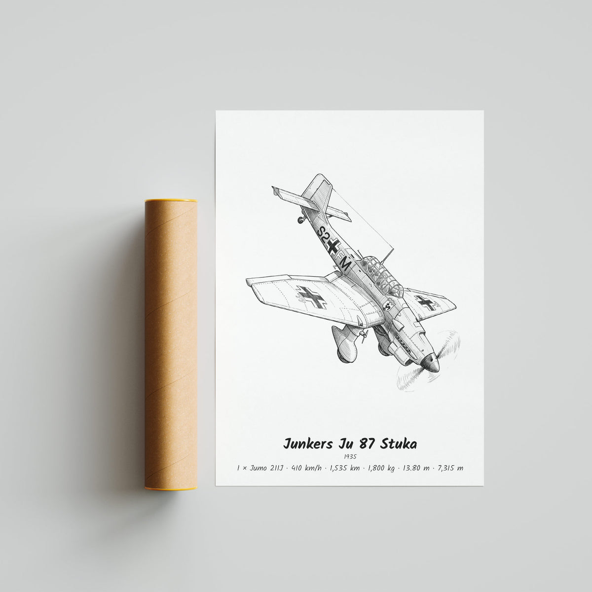 Junkers Ju 87 Stuka Poster Print