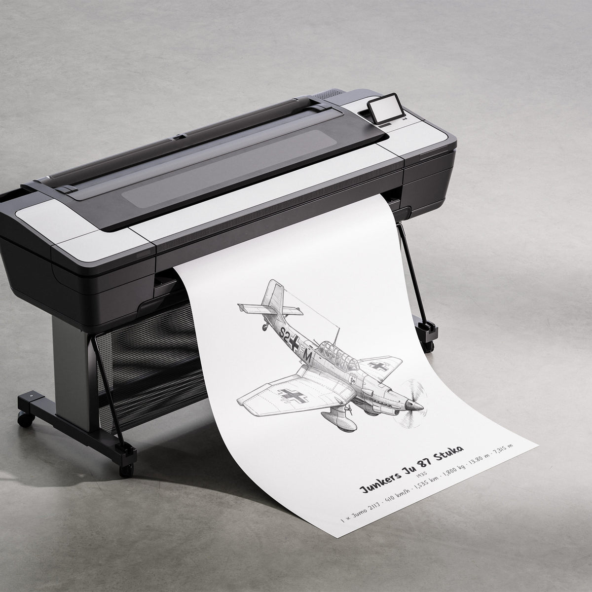 Printing the Junkers Ju 87 Stuka Poster