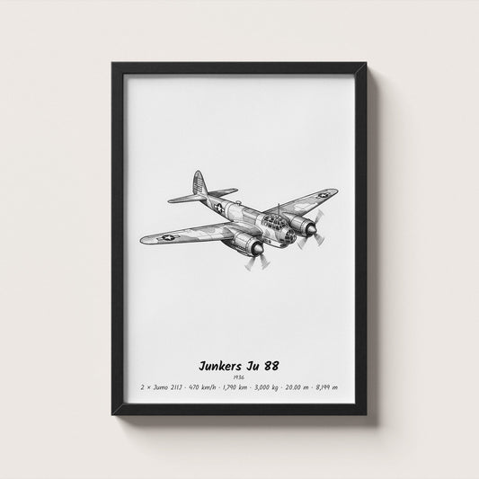 Junkers Ju 88 Wall Art