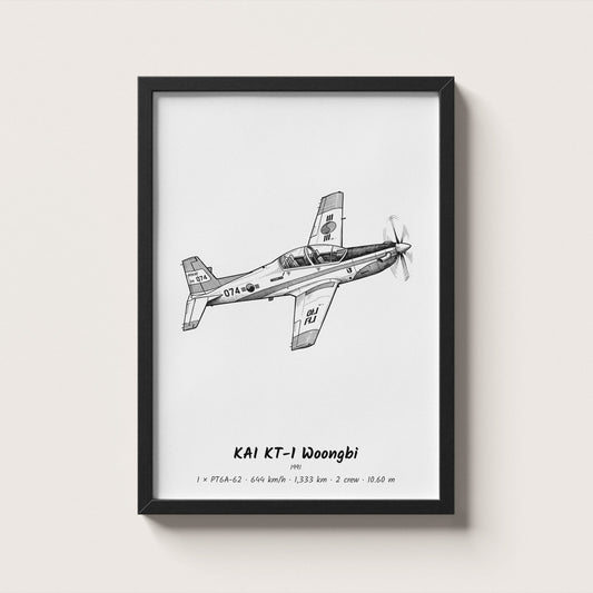 KAI KT-1 Woongbi Wall Art