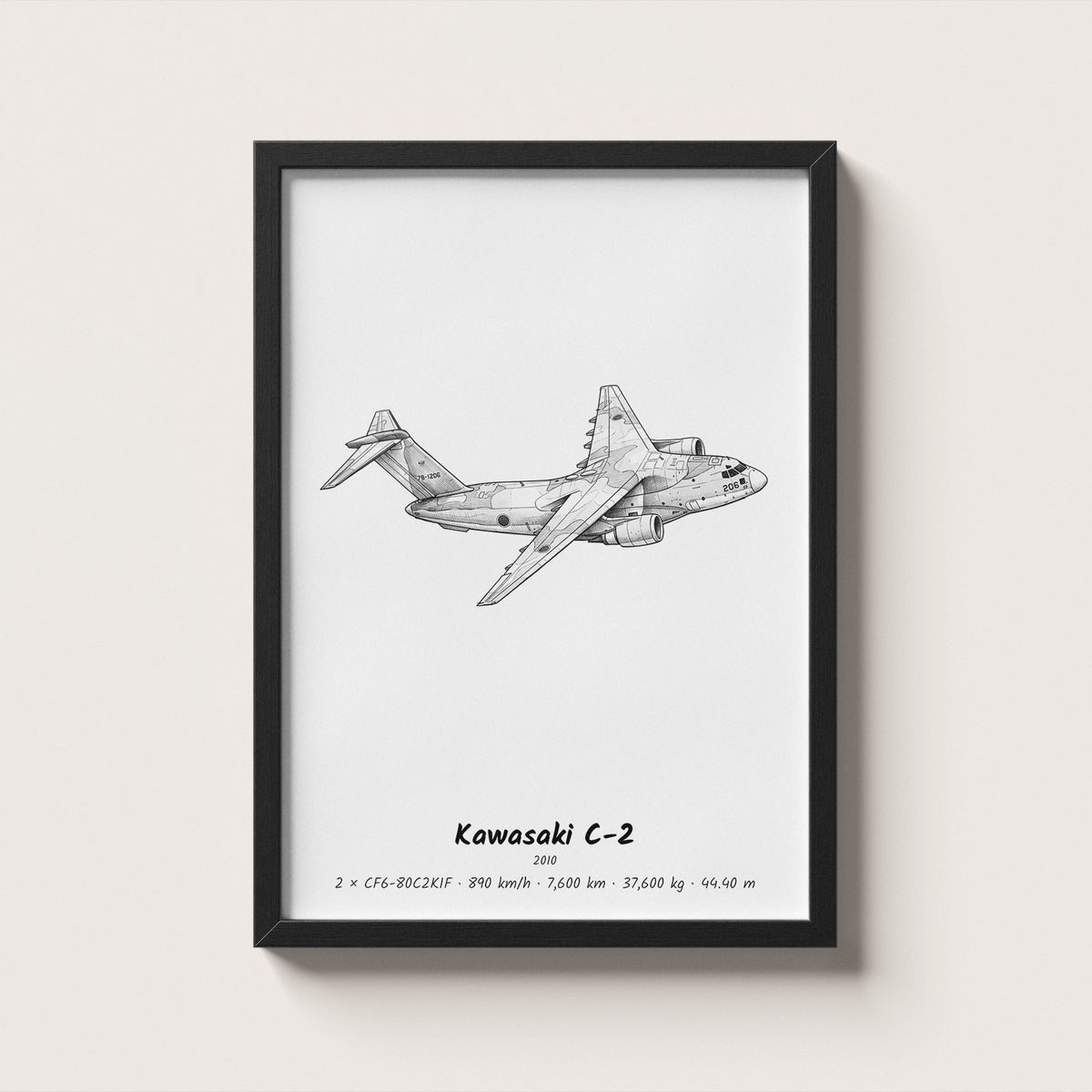 Kawasaki C-2 Wall Art