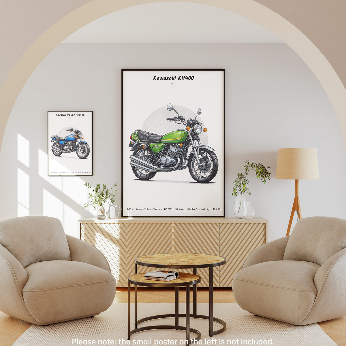 Kawasaki KH400 1976 Wall Art