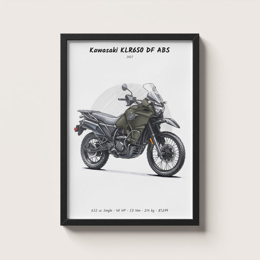 Kawasaki KLR650 DF ABS 2027 Wall Art