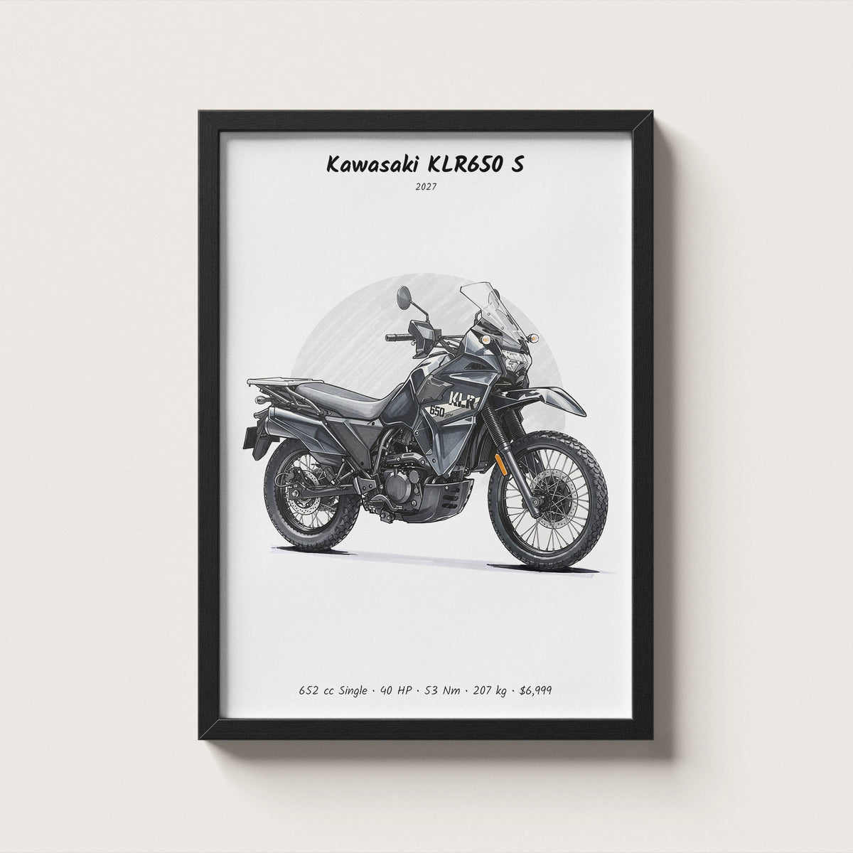 Kawasaki KLR650 S 2027 Wall Art