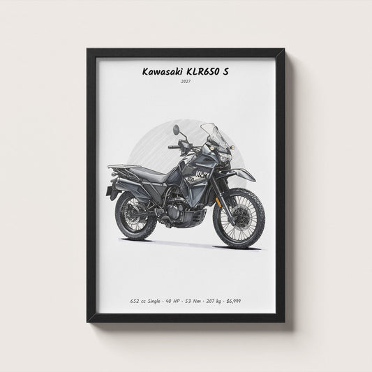 Kawasaki KLR650 S 2027 Wall Art