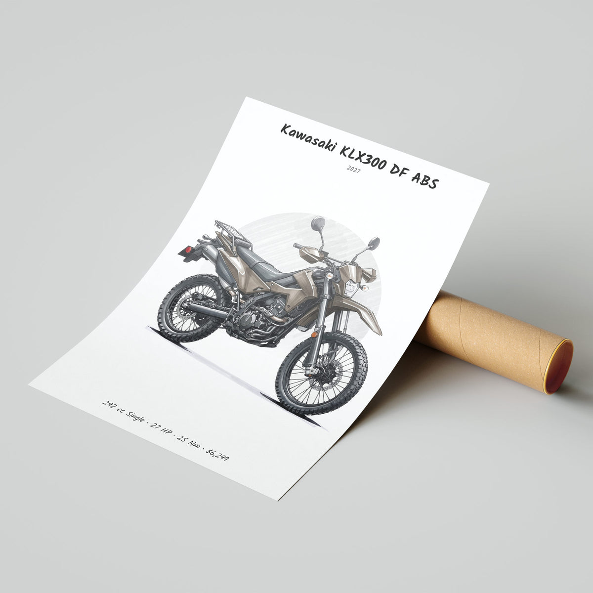 Kawasaki KLX300 DF ABS 2027 Poster