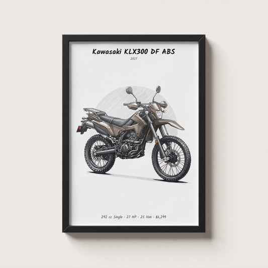 Kawasaki KLX300 DF ABS 2027 Wall Art