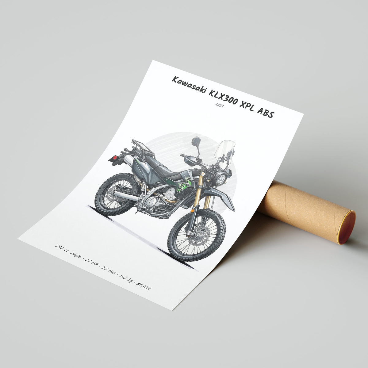 Kawasaki KLX300 XPL ABS 2027 Poster