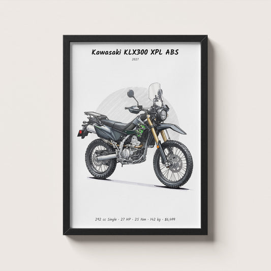 Kawasaki KLX300 XPL ABS 2027 Wall Art